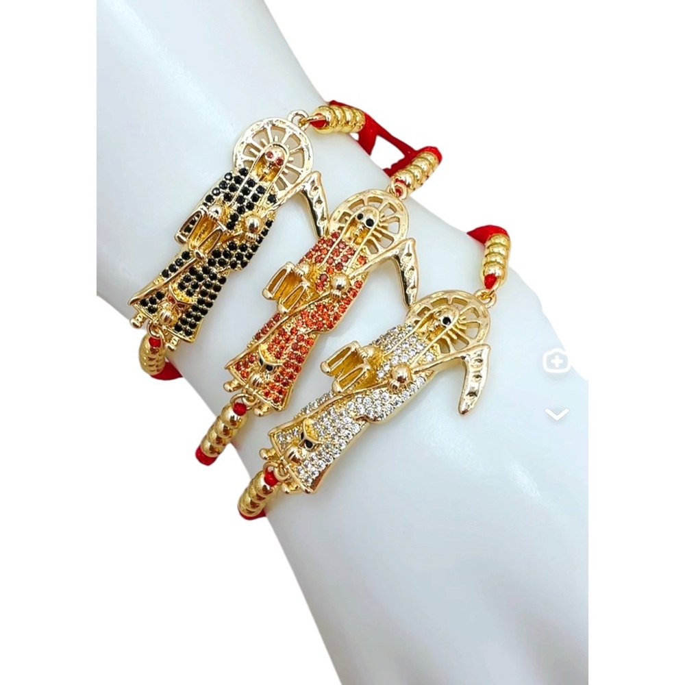 red thread grim reaper bracelets/Pulseras Santa Muerte hilo rojo $20 EACH